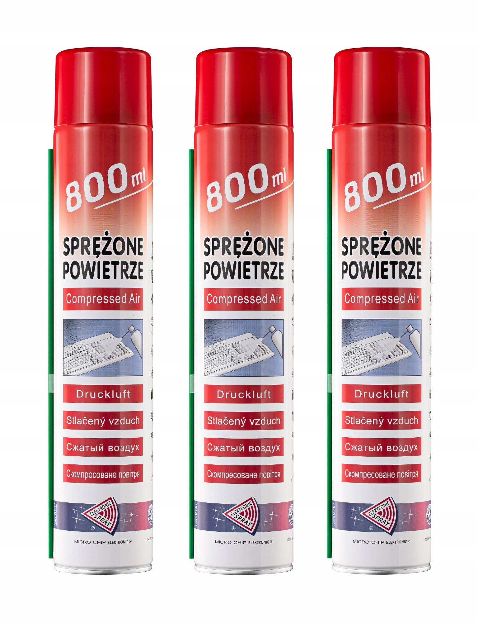 Stlačený vzduch Micro Chip Electronic 800 ml